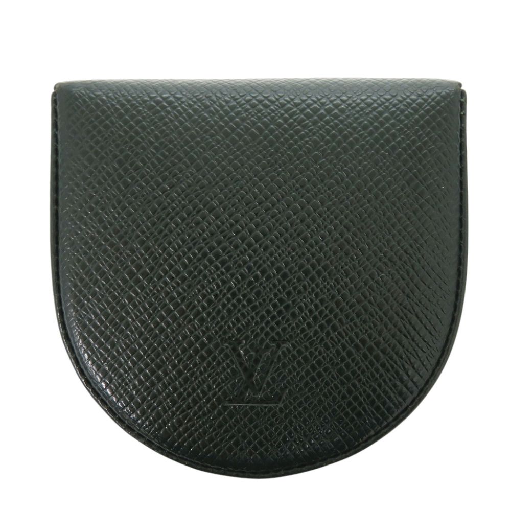 美品 ルイ ヴィトン ポルトモネ キュベット タイガ M30374 タイガ エセピア コインケース 財布 緑 LV 0368 LOUIS VUITTON メンズ