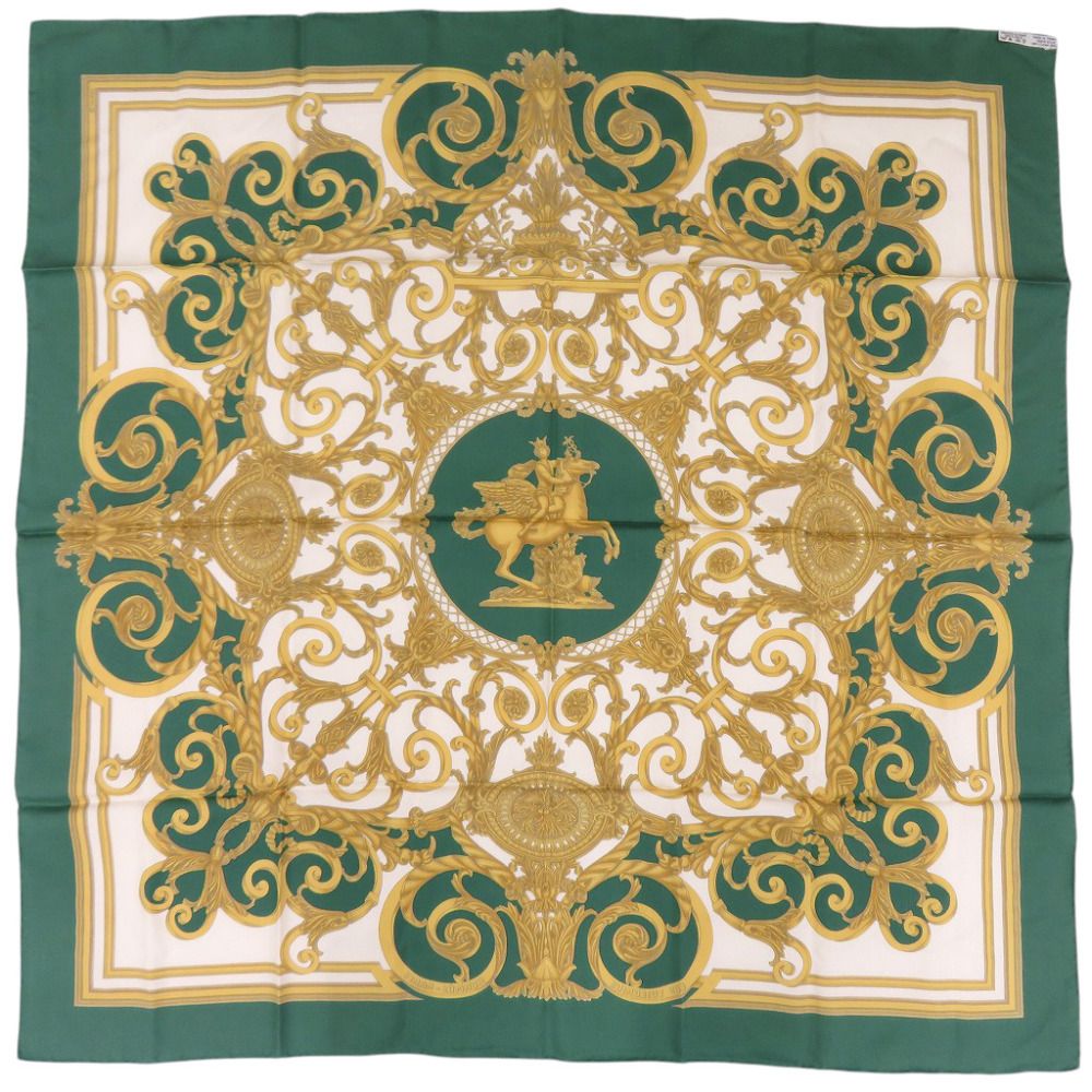 新品同様 エルメス カレ90LES TUILERIES チュイルリー公園 シルク
