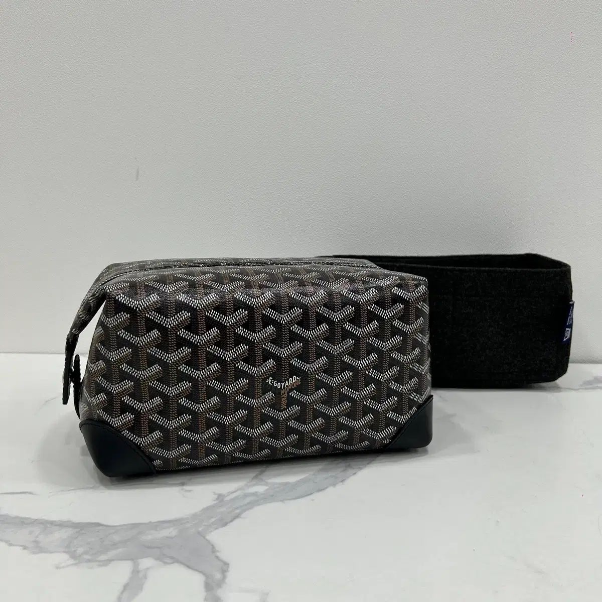 ほぼ新品 ゴヤール ボーイング25 돕キット トイレットリー ポーチ ブラック