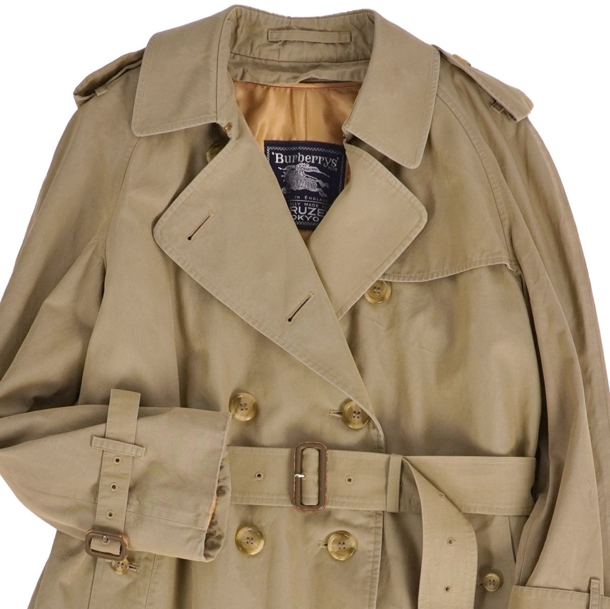 希少　ビンテージ　英国製／Burberry’s レディース　コート・美品 美品 Vintage バーバリー Burberrys コート トレンチコート 裏 - メルカリ