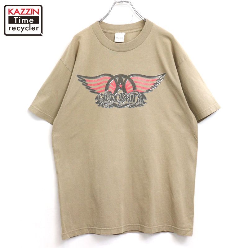 90s USA製 vintage エアロスミス Aerosmith ツアー バンドＴシャツ メンズ 表記Lサイズ