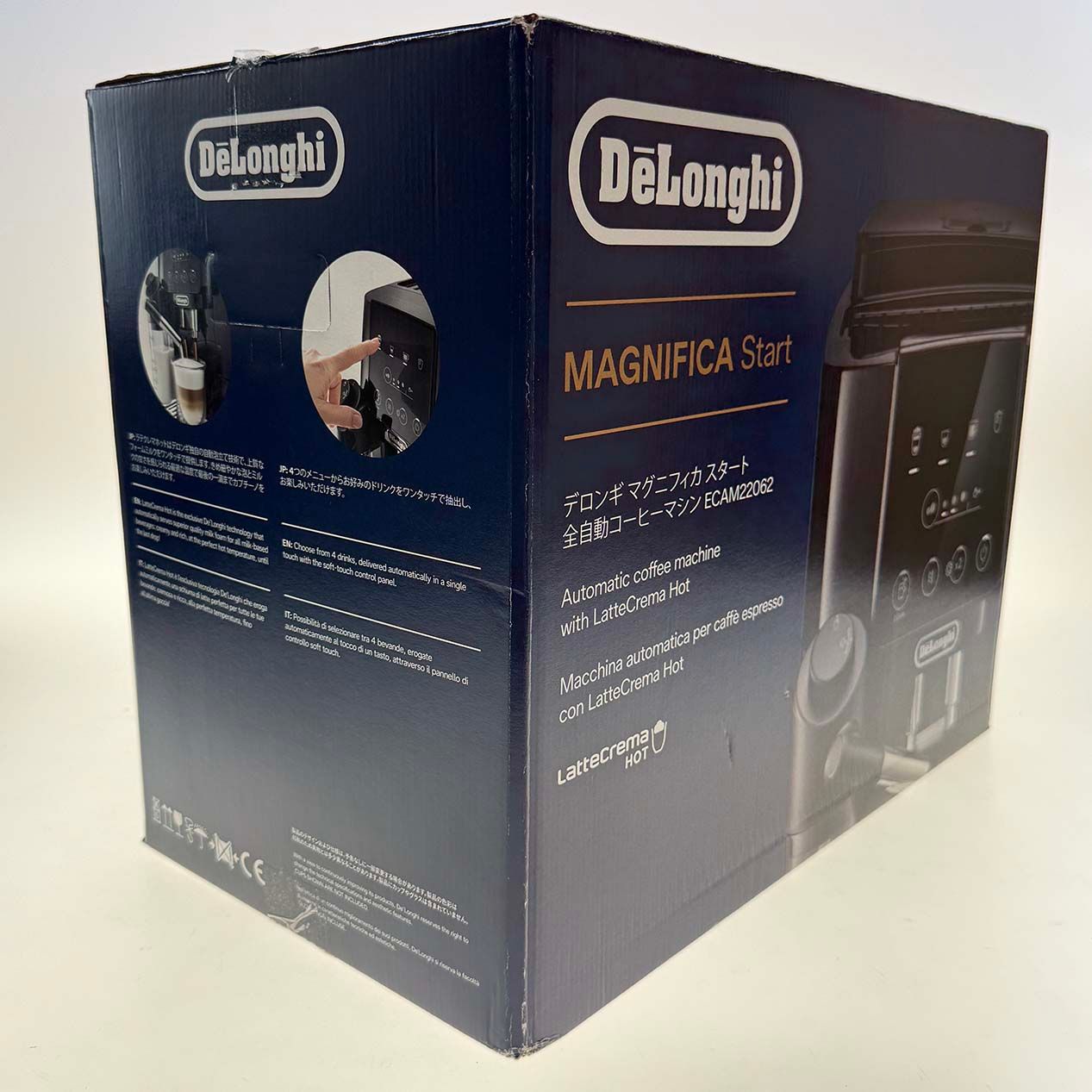 【新品・二重箱梱包の外箱の茶色箱無し】De’Longhi デロンギ 全自動コーヒーマシン マグニフィカ スタート ECAM22062B [ブラック] エスプレッソマシン コービーメーカー 新品・二重箱梱包の外箱の茶色箱無し】De'Longhi デロンギ 全自動