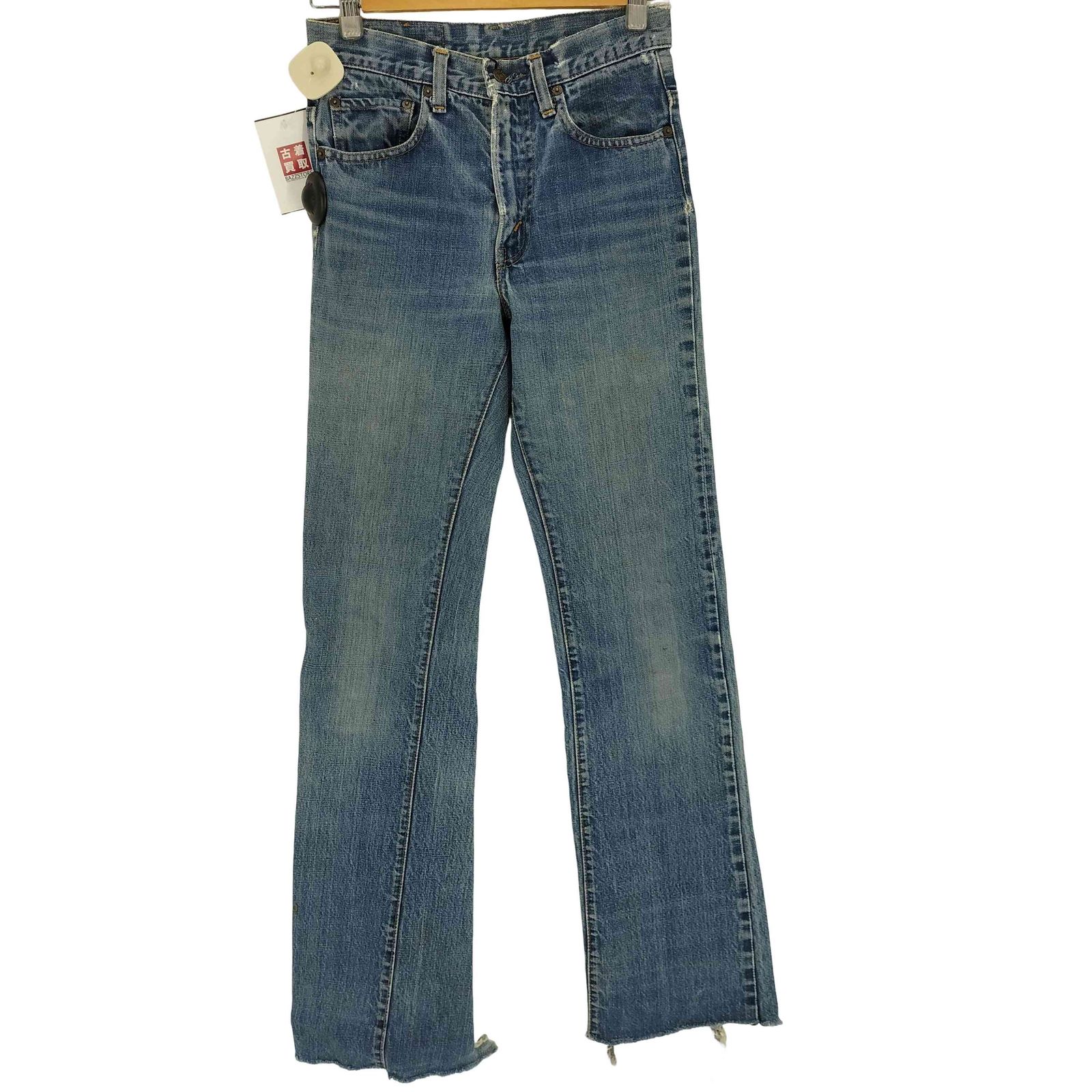 Levi’s 517 70s USA製 黒カンヌキ ボタン裏2 W33 L29 リーバイス Levis 70S USA製 517 ボタン裏 2 42TALON 均等V 脇割