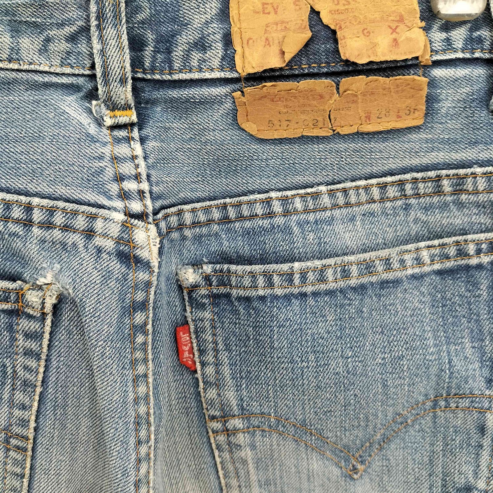 リーバイス Levis 70S USA製 517 ボタン裏 2 42TALON 均等V 脇割 
