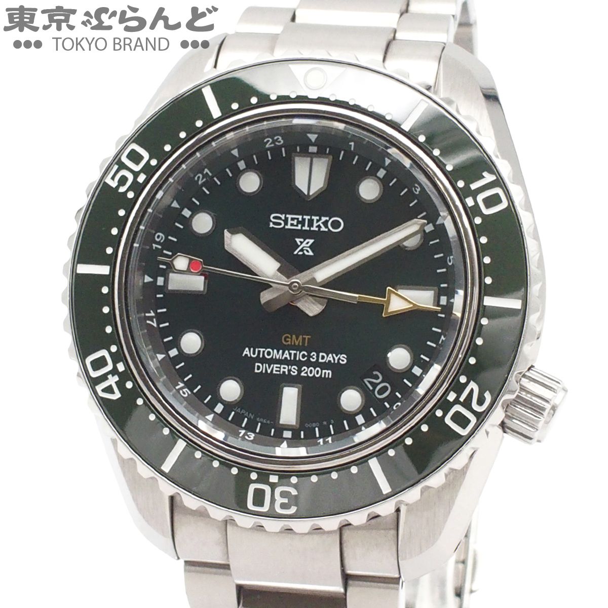 セイコー SEIKO プロスペックス SBEJ009 6R54-00D0 グリーン SS ダイバースキューバ ダイバーズ 1968 ヘリテージGMT 箱保証書付 腕時計 メンズ 自動巻 101885286