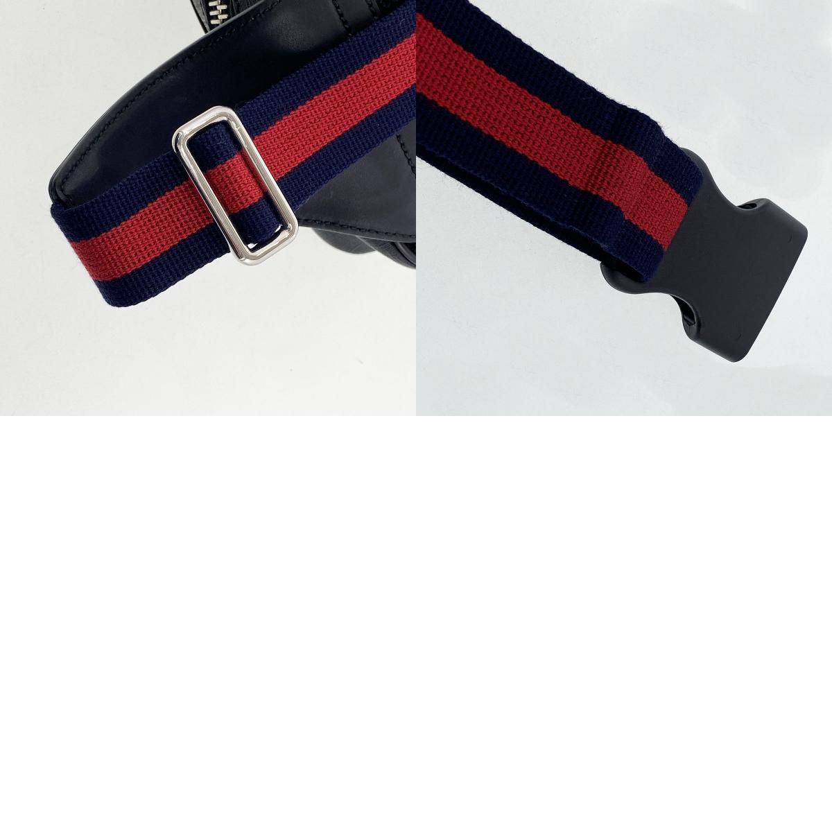 GUCCI グッチ GGスプリーム ベルトバック ウエストバッグ 474293 GGスプリームキャンバス ブラック  メンズ【中古】 GUCCI グッチ GGスプリーム ベルトバック ウエストバッグ 474293