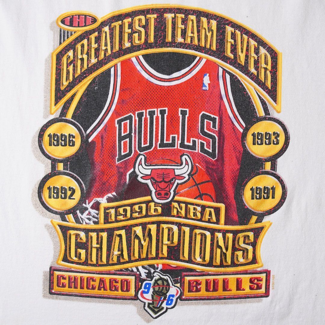 90s USA製 1996年製 NBA シカゴ ブルズ Tシャツ XL ホワイト