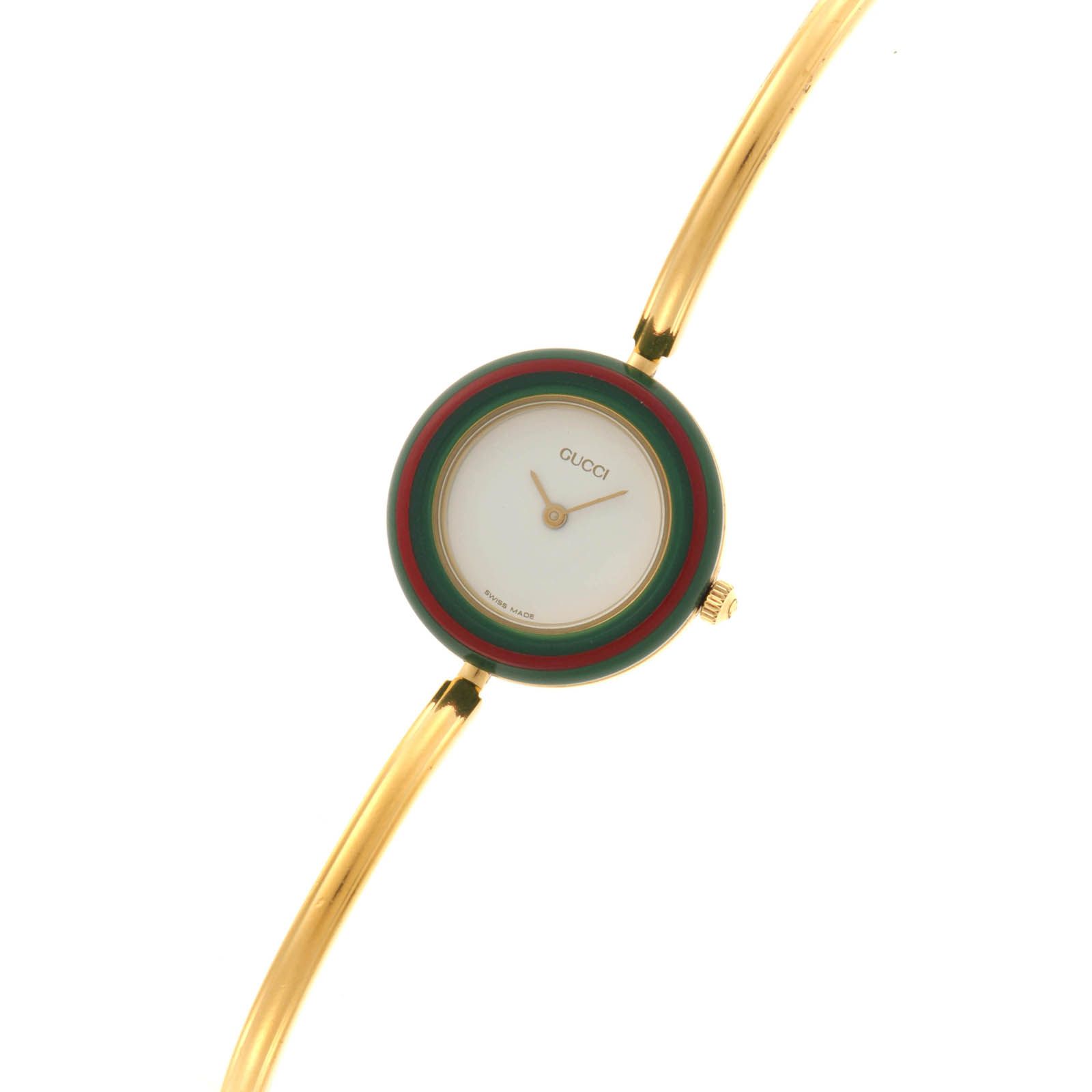 GUCCI グッチ チェンジベゼル 11/12.2 腕時計 クォーツ GP/樹脂系