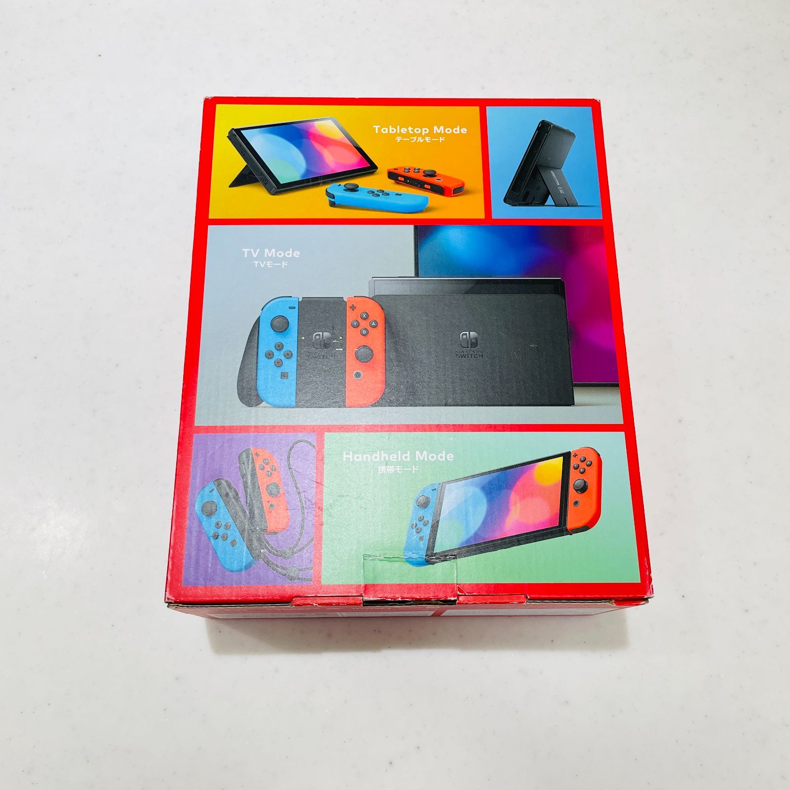 完品 Nintendo Switch 有機EL ネオン 本体セット 2024年製 画面微キズ