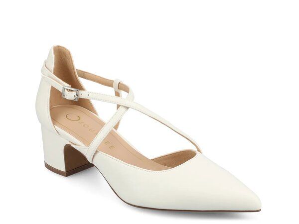 ジュルネ コレクション レディース シューズ パンプス Journee Collection Galvinn Pump White ホワイト