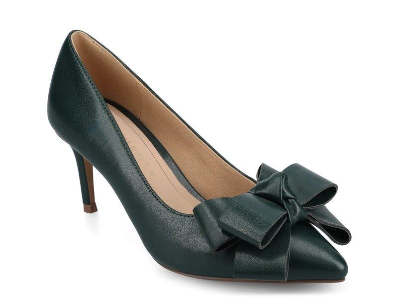ジャーニー レディース シューズ パンプス Journee Crystol Pump Dark Green Synthetic グリーン