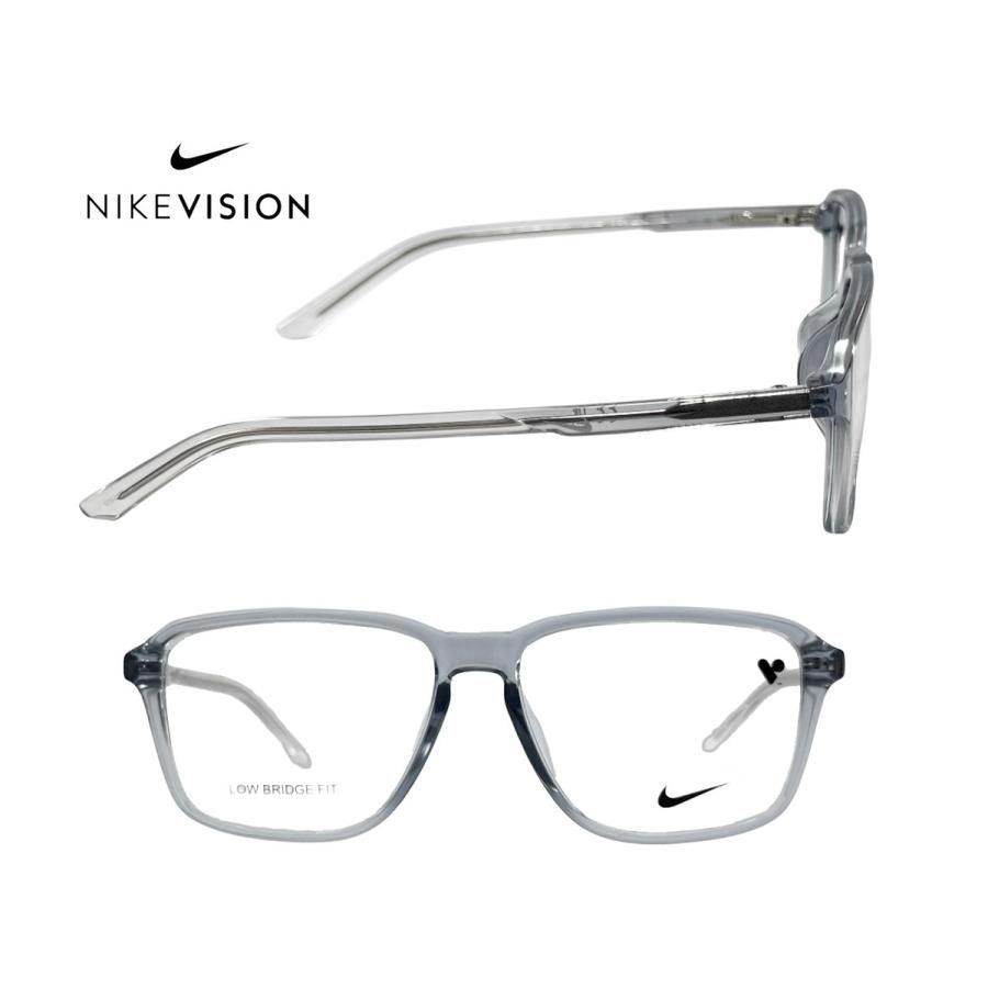 【NIKE VISION】 ナイキ　メガネフレーム　7074LB　030　クリスタルウルフグレイ　アジアンフィツト　国内正規品