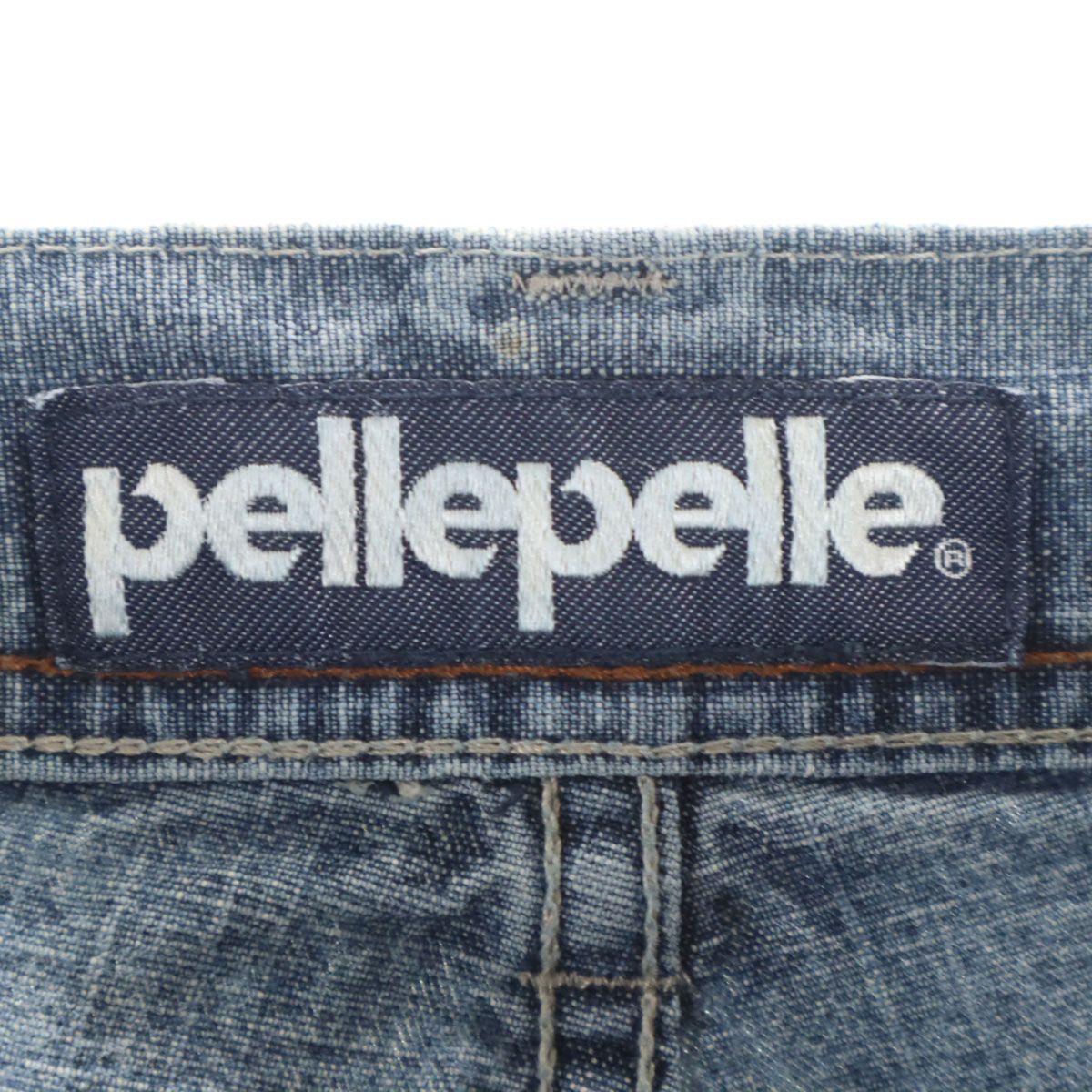 90s Pelle Pelle ワイド デニム パンツ 革パッチ 90年代 ヴィンテージ 