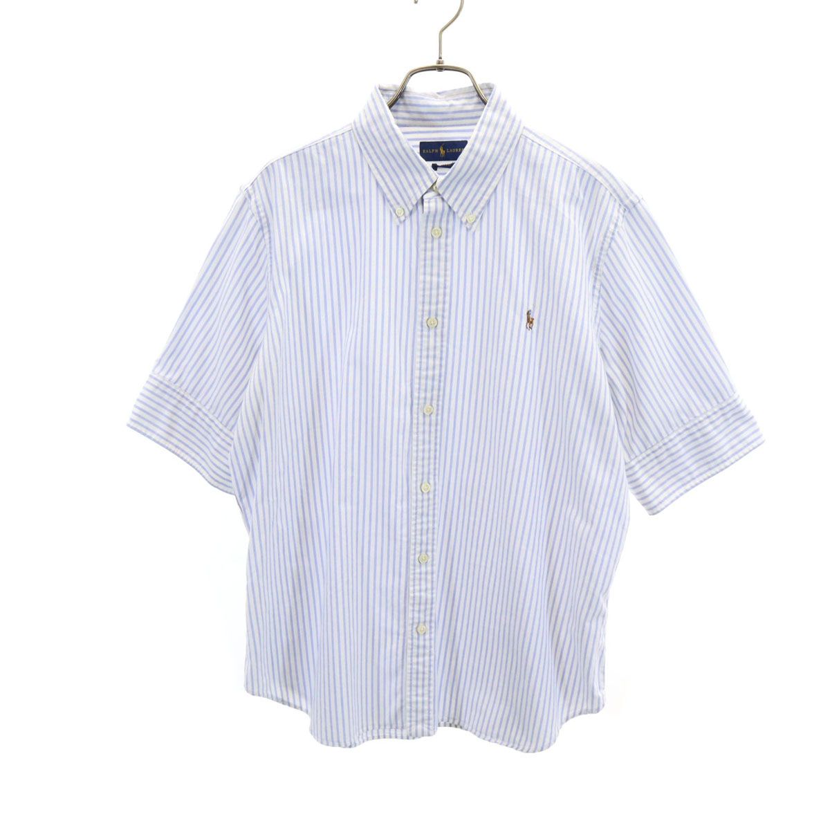 RALPH LAUREN ラルフローレン ストライプ柄 半袖 ボタンダウンシャツ