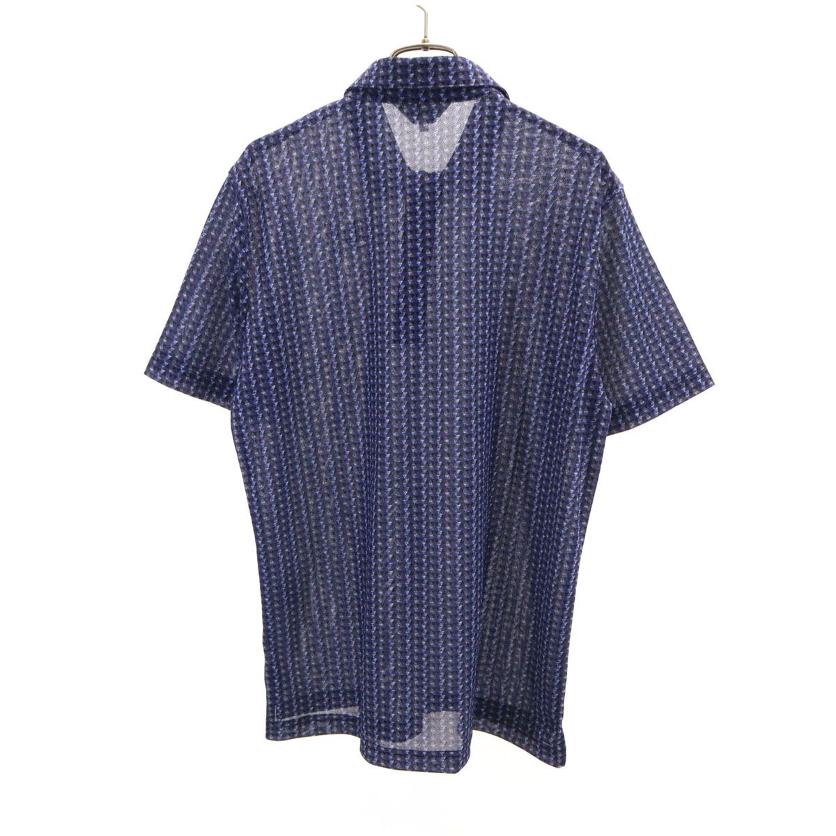 美品 LANVIN SPORT ランバンスポール 総柄 ゴルフ 半袖 ポロシャツ 40