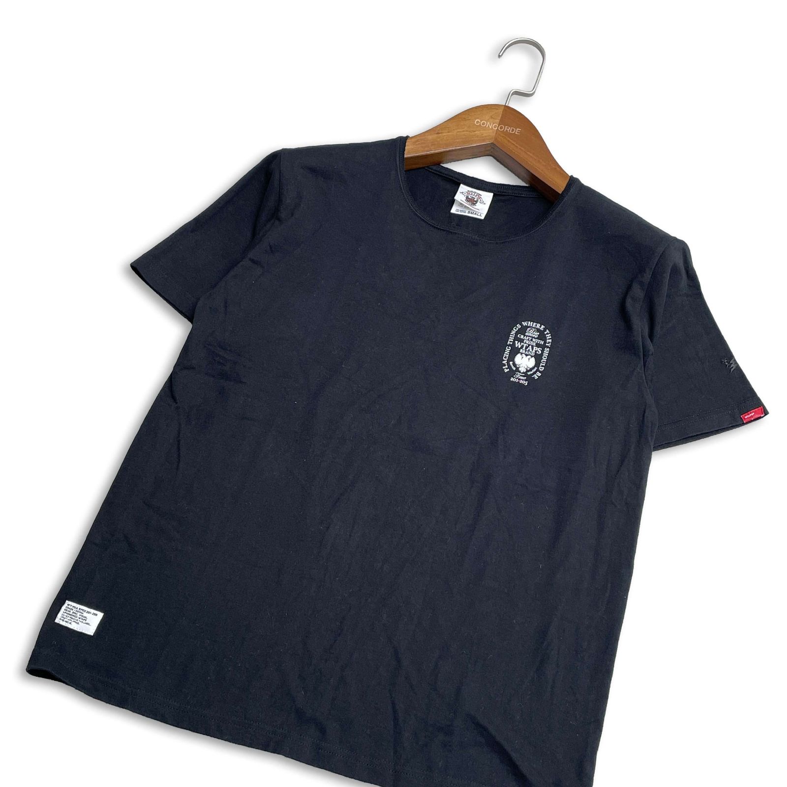 【超人気】ダブルタップス☆センターロゴ バックロゴ Tシャツ 両面ロゴ 03 WTAPS ダブルタップス 春夏☆ 半袖 バックプリント ロゴプリント T