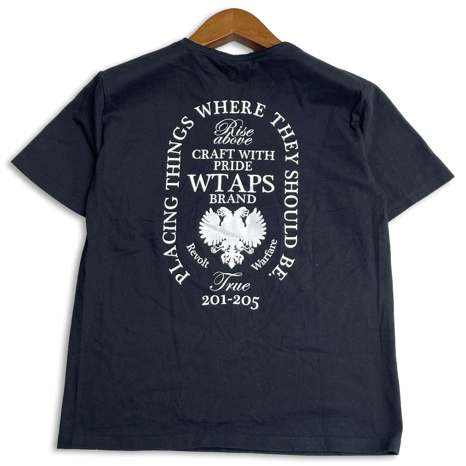 【超人気】ダブルタップス☆センターロゴ バックロゴ Tシャツ 両面ロゴ 03 WTAPS ダブルタップス 春夏☆ 半袖 バックプリント ロゴプリント T