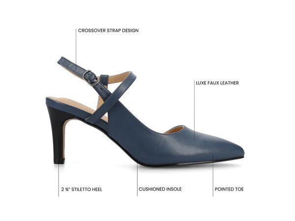 ジャーニー レディース シューズ パンプス Journee Scipio Pump Navy ネイビー