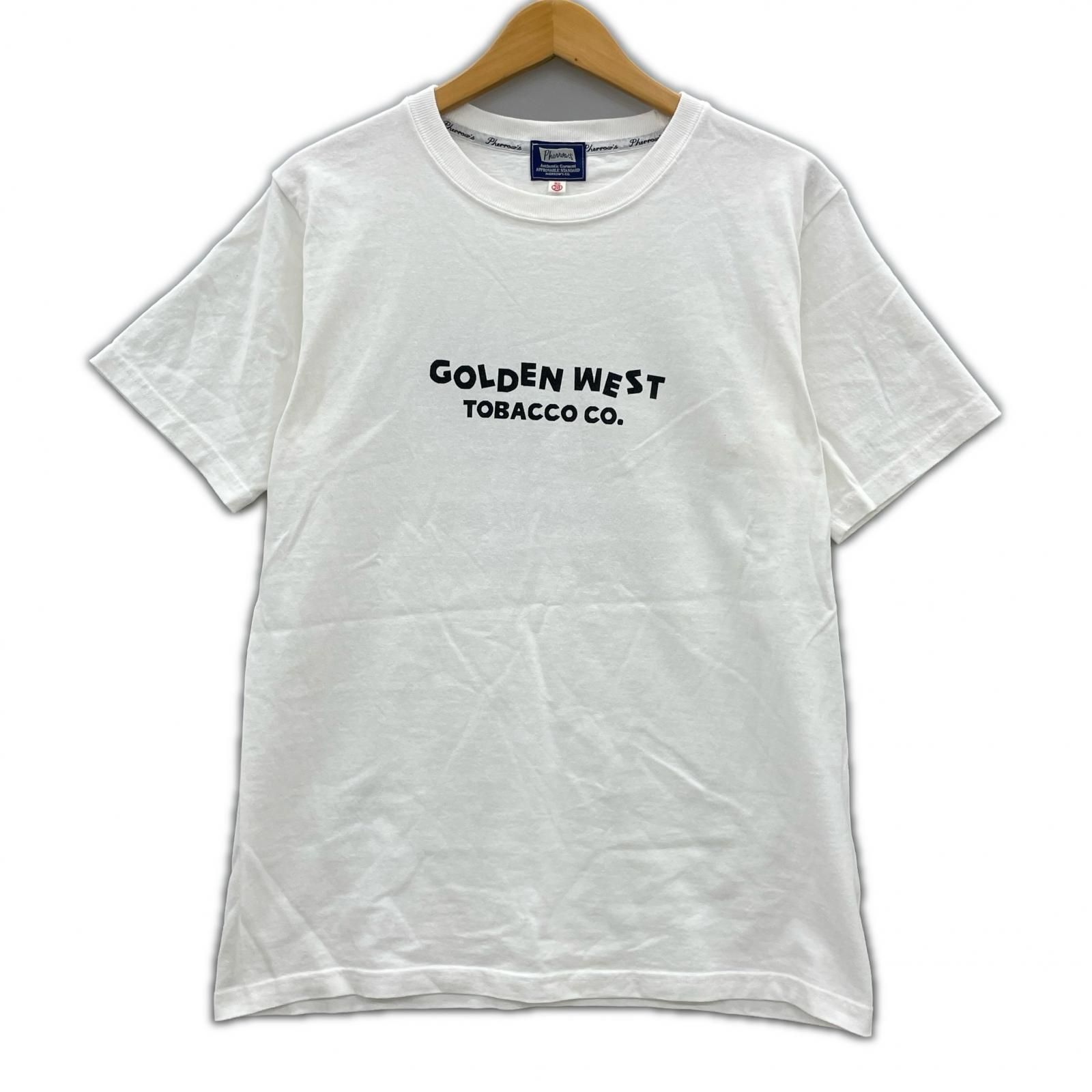 Pherrow's フェローズ クルーネック半袖Tシャツ size38/ホワイト