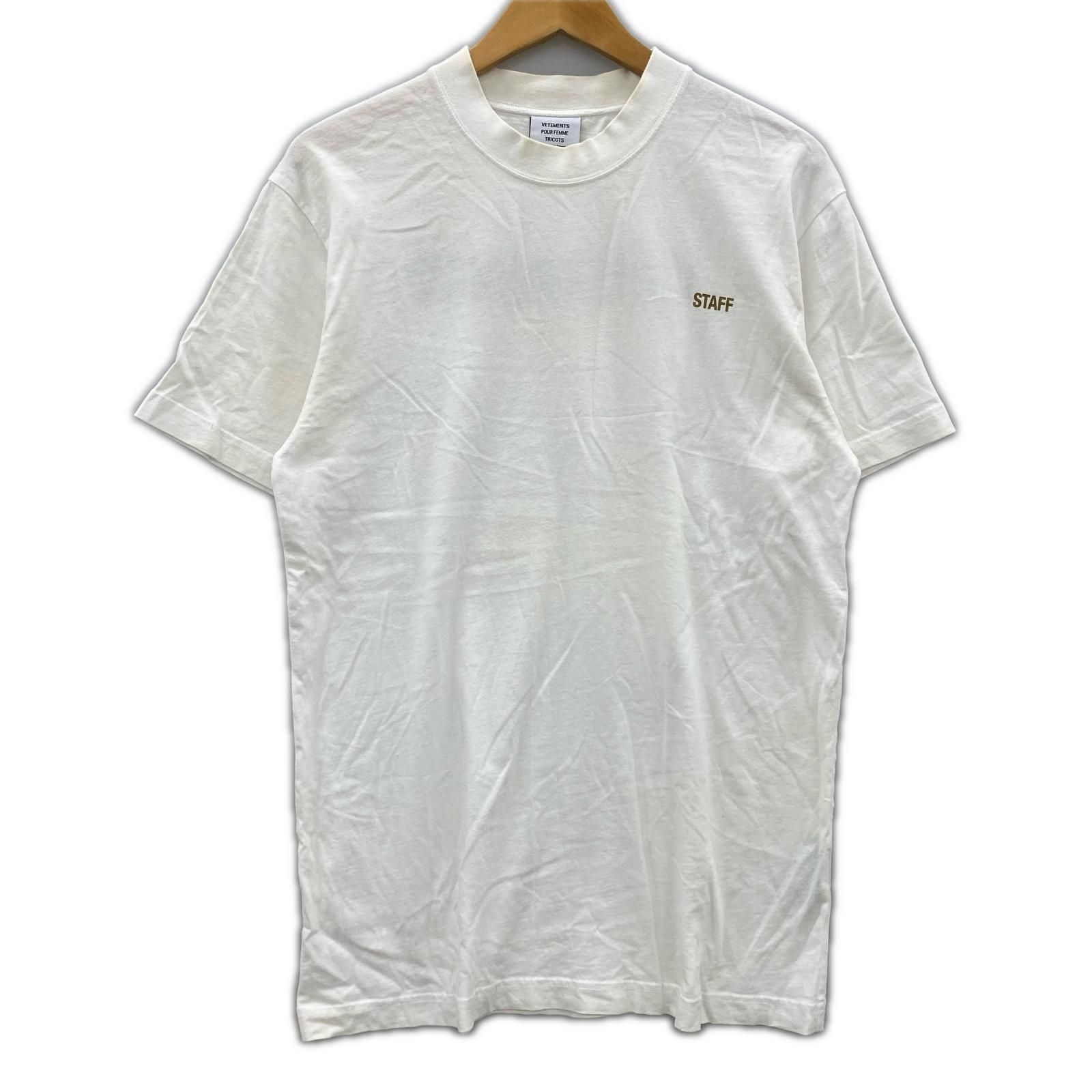 VETEMENTS クルーネック半袖Ｔシャツ sizeM/ホワイト