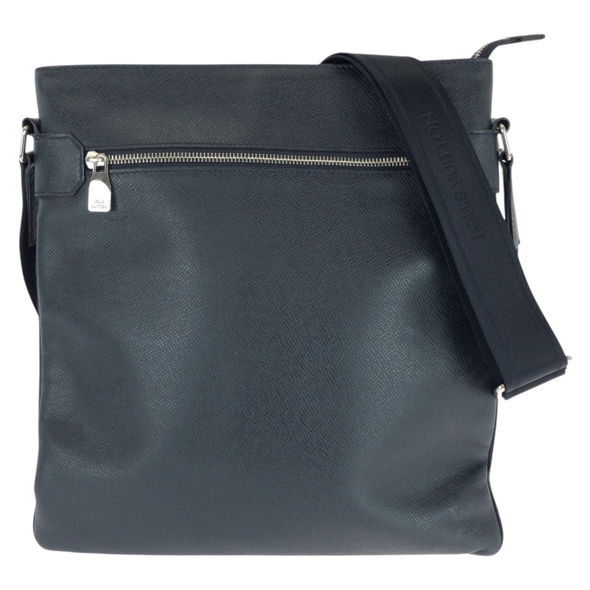 ルイヴィトン タイガ ヤランガ ショルダーバッグ メッセンジャー レザー 美品 LOUIS VUITTON ルイヴィトン タイガ サシャ ネイビー シルバー