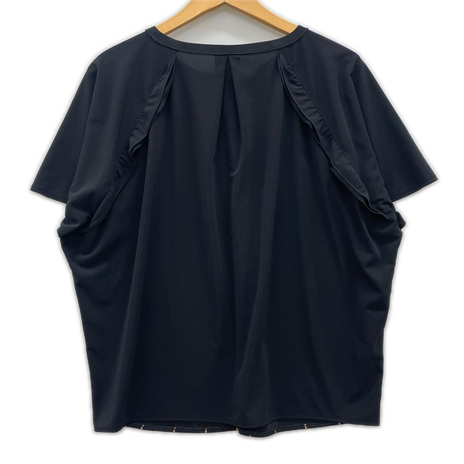 Sonia Rykiel ソニアリキエル フリル切替カットソー sizeM/ブラック