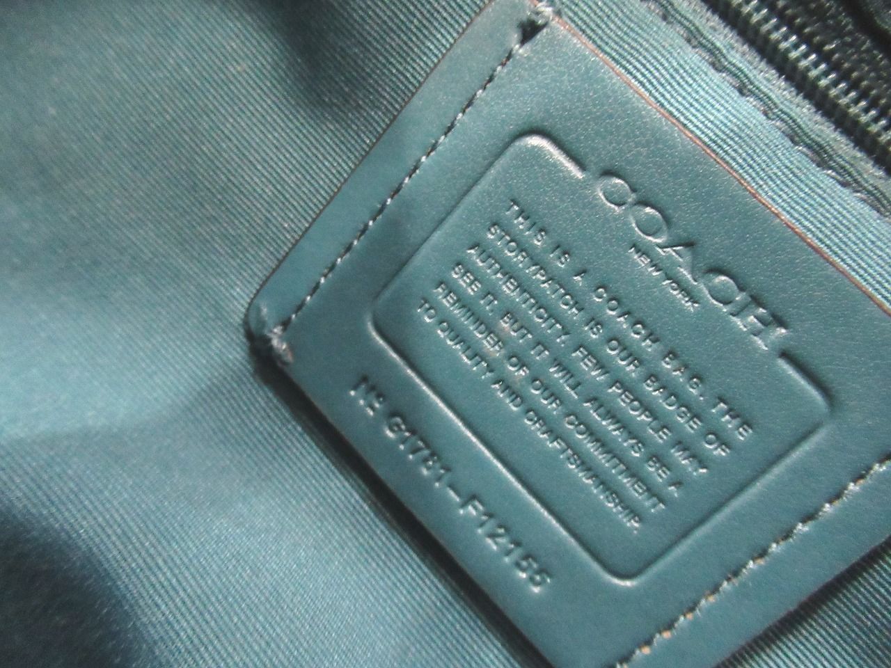 極美品☆ コーチ COACH 肩掛け トートバッグ ショルダーバッグ ブルー