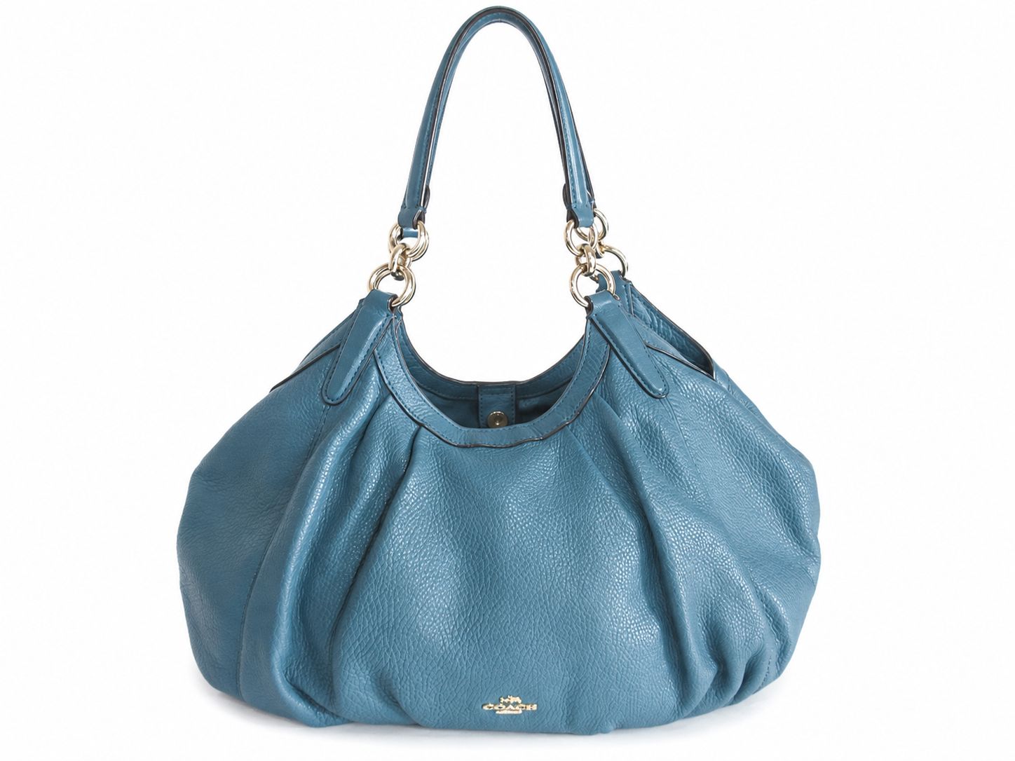 極美品☆ コーチ COACH 肩掛け トートバッグ ショルダーバッグ ブルー