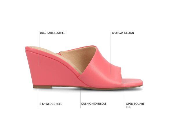 ジャーニー レディース シューズ サンダル Journee Clementine Wedge Sandal Coral コーラル