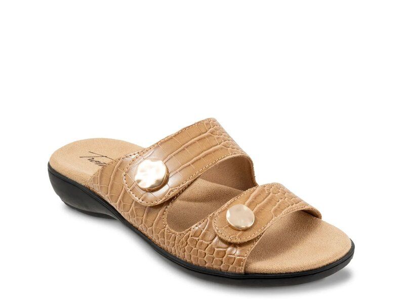 トロッターズ レディース シューズ サンダル Trotters Ruthie Sandal Beige Croc Print ベージュ