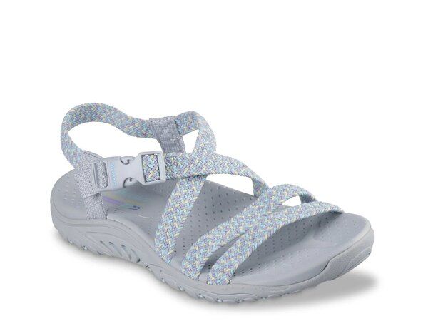 スケッチャーズ レディース シューズ サンダル Skechers Reggae Adore You Sandal Grey グレー