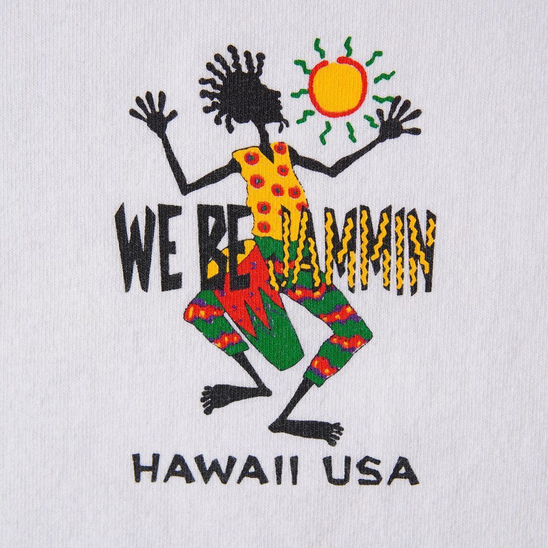 90s USA製 ヴィンテージ レゲエ Tシャツ L ホワイト ラスタカラー