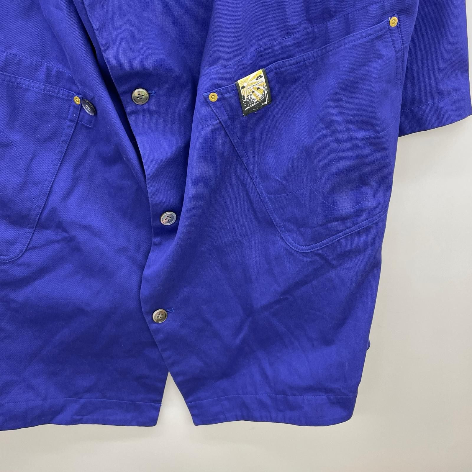 mercibeaucoup. メルシーボークー わさっトレンチコート size1/ブルー