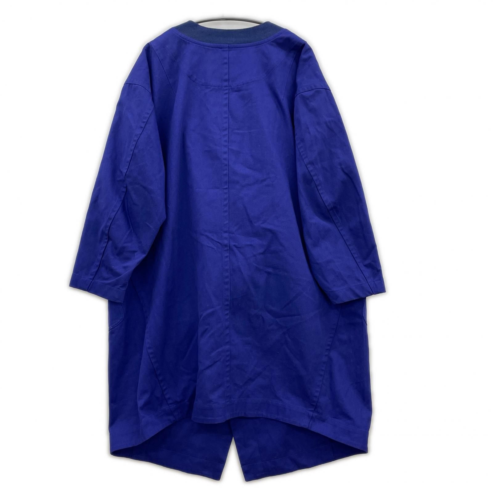 mercibeaucoup. メルシーボークー わさっトレンチコート size1/ブルー