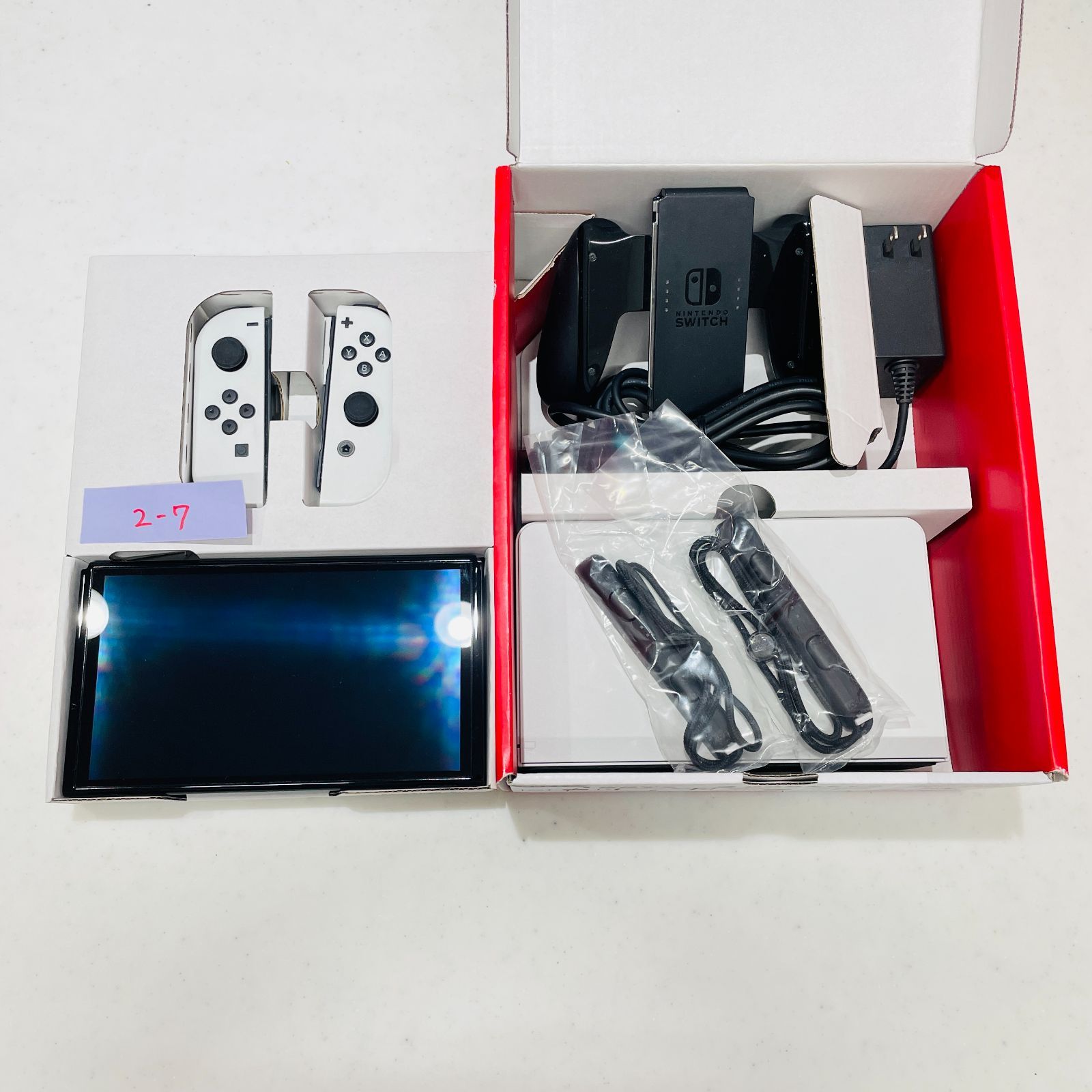 【箱・付属品あり】Nintendo Switch 本体セット 美品 完品 Nintendo Switch 有機EL ホワイト 本体セット 2022年製 液晶