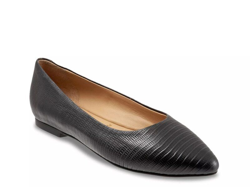 トロッターズ レディース シューズ パンプス Tシャツ Trotters Estee Flat Black ブラック