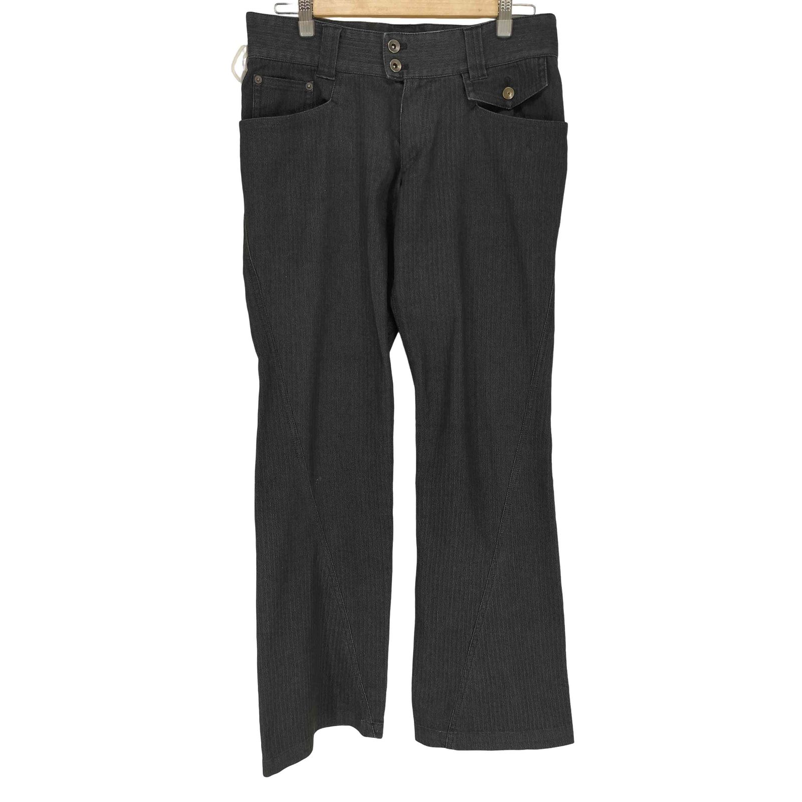 ミッシェルクランオム MICHEL KLEIN HOMME ヘリンボーン セミフレア パンツ Y2K メンズ 48