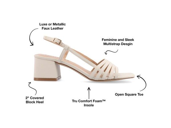 ジュルネ コレクション レディース シューズ サンダル Journee Collection Shayana Sandal Bone