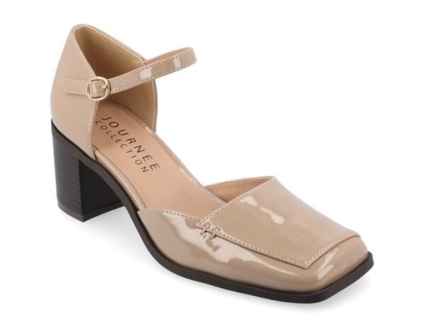 ジュルネ コレクション レディース シューズ パンプス Journee Collection Evangeline Pump Taupe Patent トープ