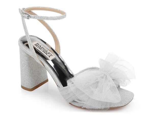 バッジェリーミシュカ レディース シューズ サンダル Badgley Mischka Tess Sandal Silver Metallic シルバー