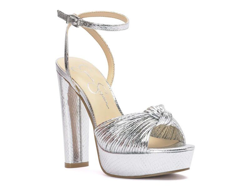 ジェシカシンプソン レディース シューズ サンダル プラットフォーム Jessica Simpson Immie Platform Sandal Silver Metallic シルバー