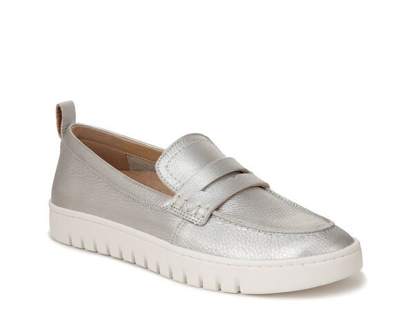 バイオニック レディース シューズ スリッポン・ローファー Vionic Uptown Penny Loafer Grey グレー