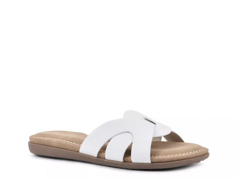 クリフバイホワイトマウンテン レディース シューズ サンダル Cliffs by White Mountain Fortunate Sandal White ホワイト