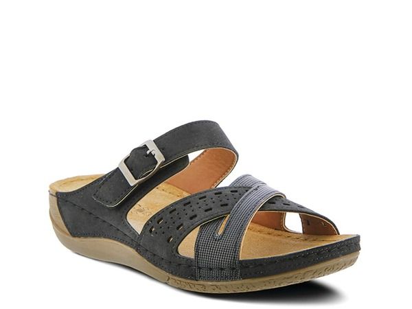 フレクサス レディース シューズ サンダル Flexus by Spring Step Denia Sandal Black ブラック