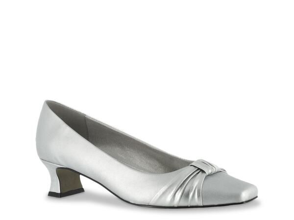 イージーストリート レディース シューズ パンプス Easy Street Waive Pump Silver Metallic シルバー