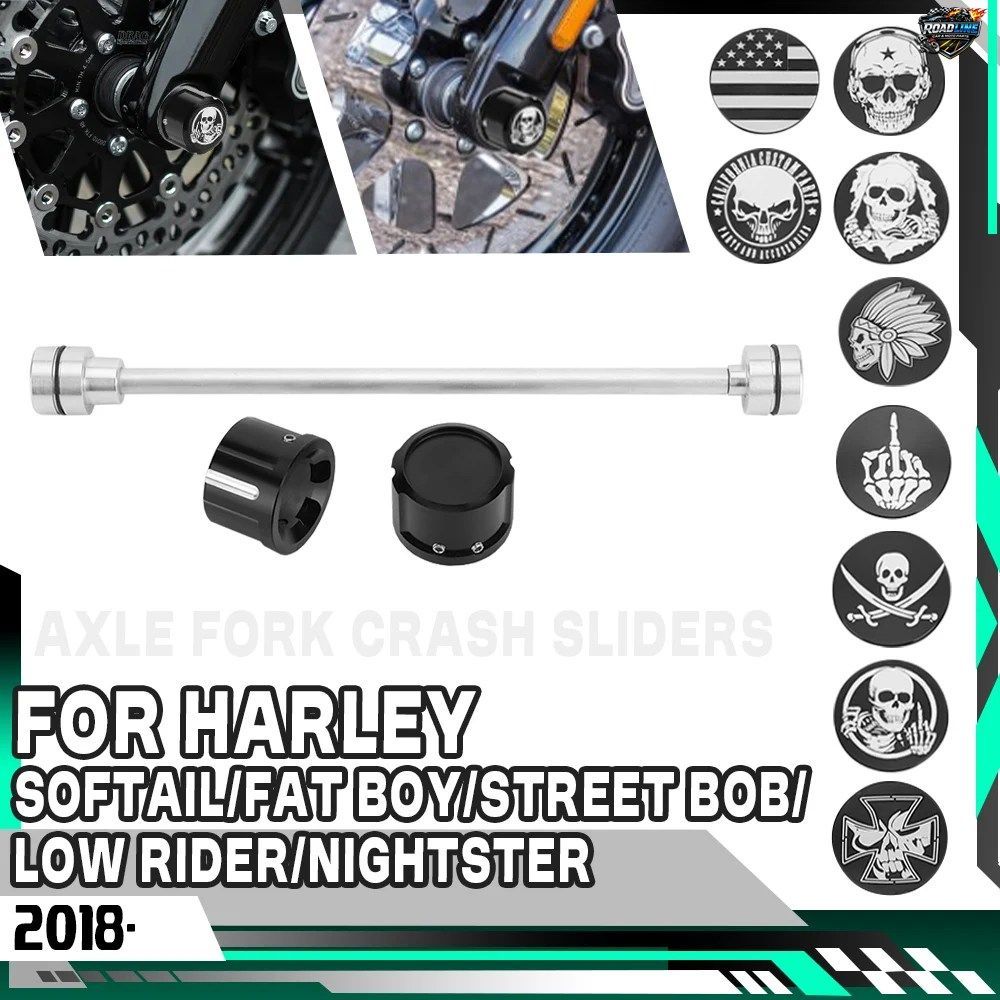 ハーレーダビッドソン ソフテイル 2018年以降 ファットボーイ ストリートボブ ナイトスター 975 フロントホイール アクスル フォーク クラ