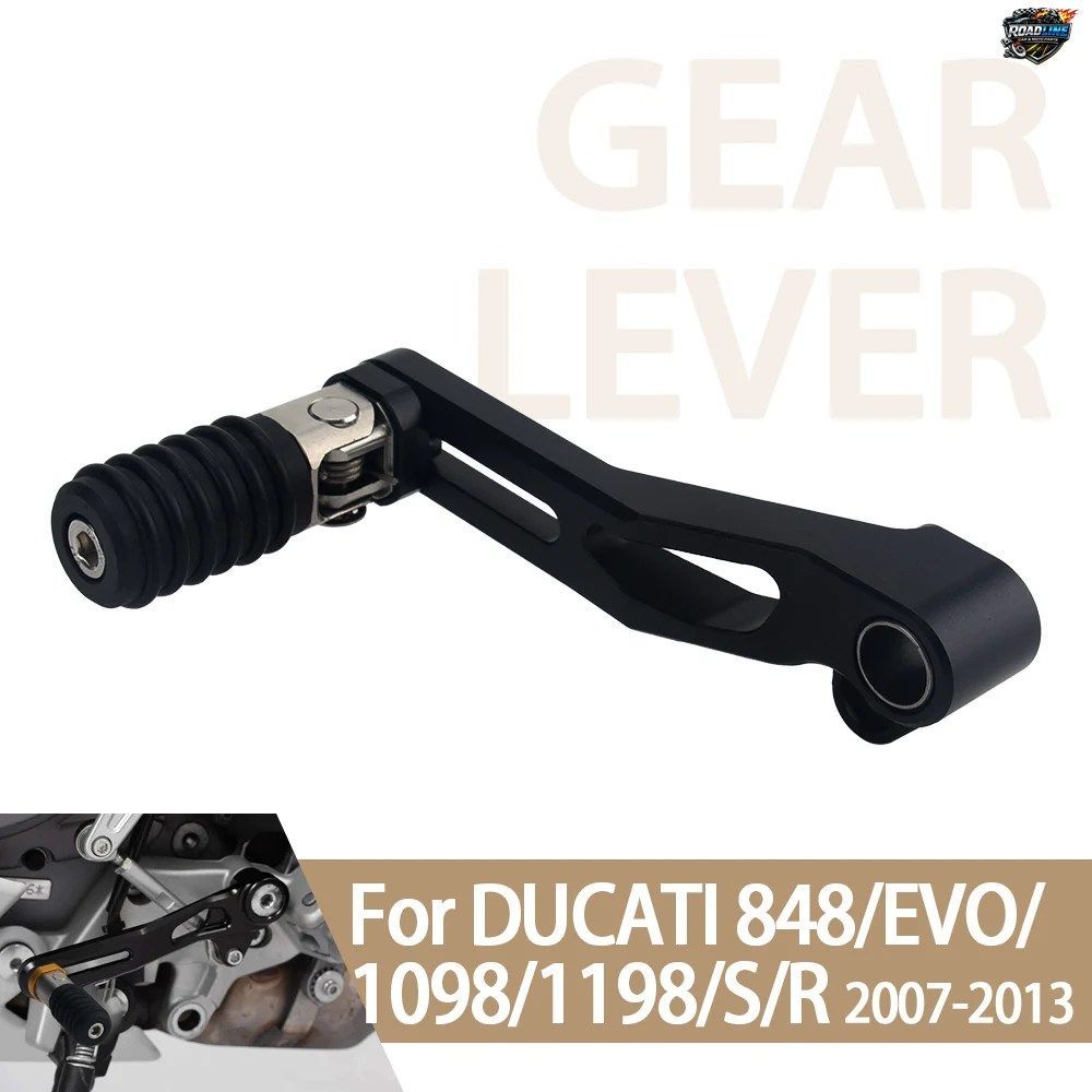 DUCATI 848 EVO 1098 1098S 1098R 1198 1198R 1198S 用シフトレバーギアセレクターモーターサイクルCNC調整式折りたたみギアシフター