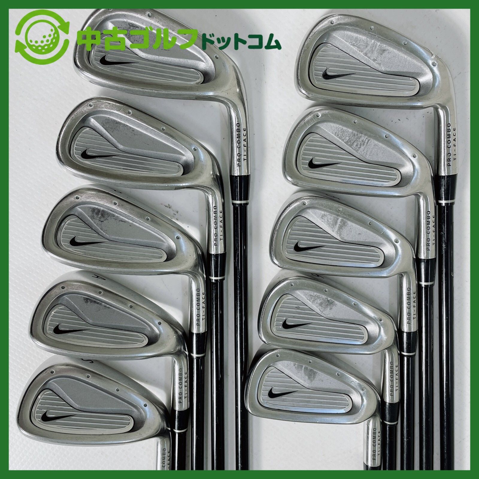 中古】ナイキ プロコンボ Ti-FACE 3-9I/PW/AW/SW アイアン 10本【S