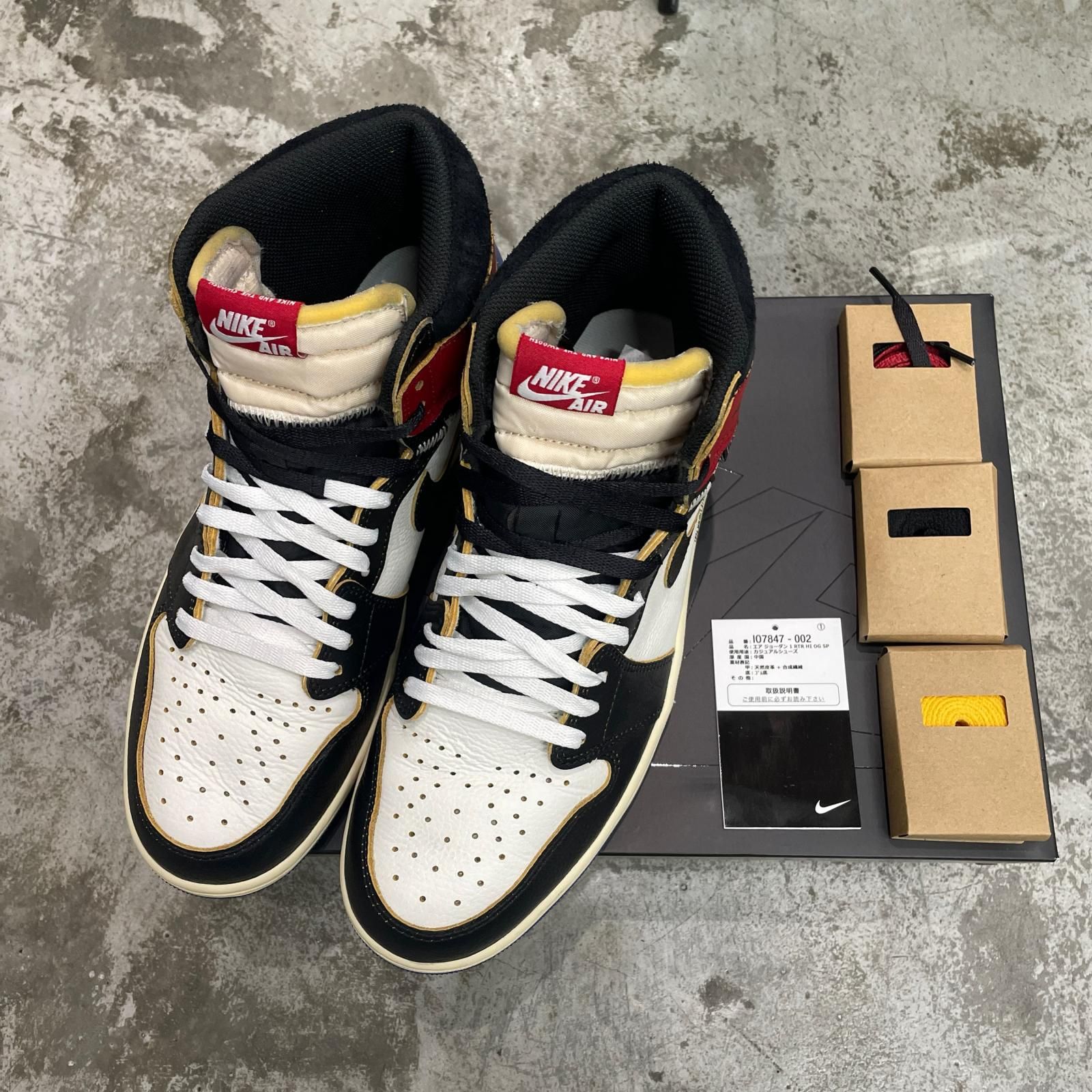 国内正規 NIKE × FRAGMENT DESIGN Air Jordan 1 High OG UNION LA 