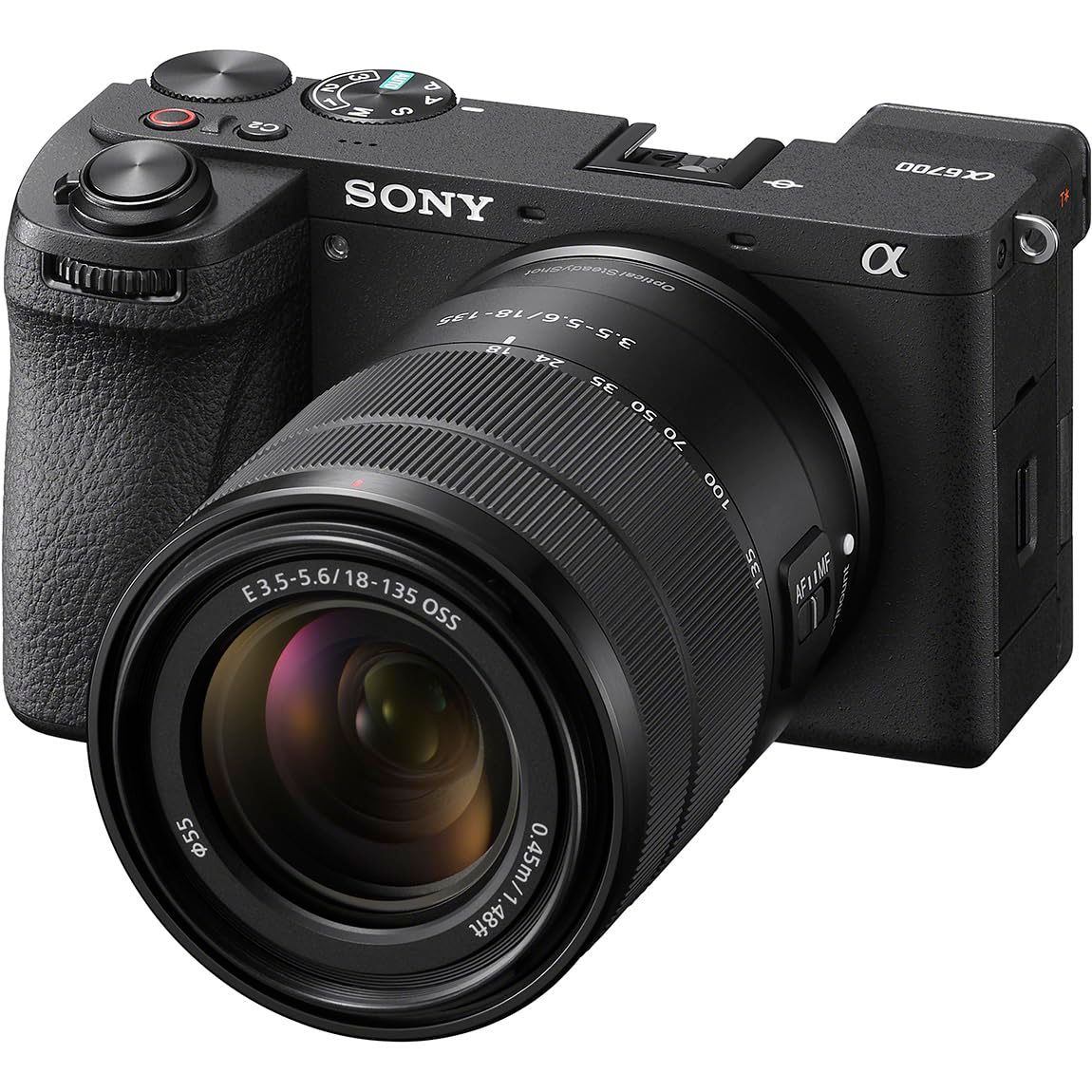 SONY(ソニー) APS-C ミラーレス一眼カメラ α6700 高倍率ズームレンズキット(同梱レンズ:SEL18135) ブラック ILCE-6700M [単品] [高倍率ズームレンズキット(レンズ1本)]